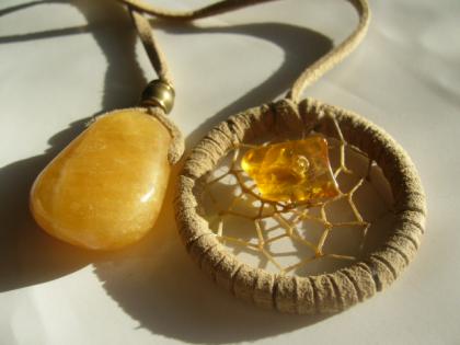 Lesezeichen mit Orangencalcit