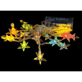 LED-Motiv Lichterkete multicolor Sterne.