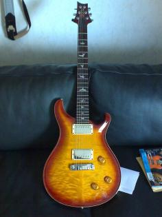 PRS Custom 22 - 10 top Decke Bird Inlays Tobacco Sunburst