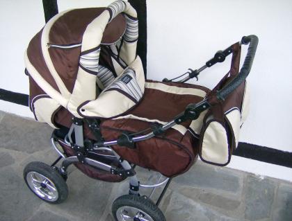 Kinderwagen von VIVO / braun-beige