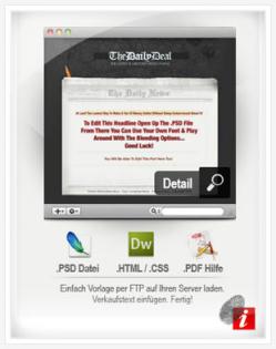 Minisites und Video Squeeze Templates Paket