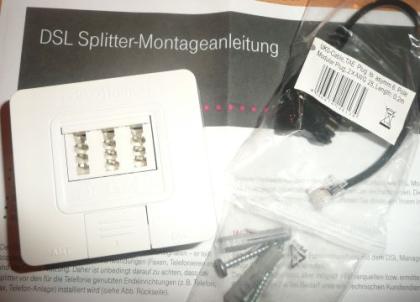 DSL Splitter mini Siemens TCom Arcor 1 1 Alice Komplett