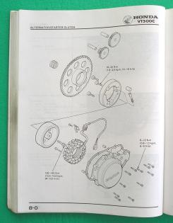 Honda VT500 C E Werkstatthandbuch Reparaturanleitung