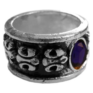 Antik-Schmuck made by www. ANTIK-GROUP. com - Bandring FLEUR DE LIS versilbert