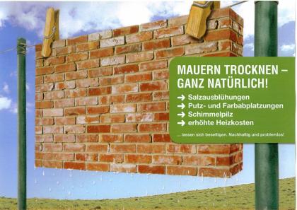 Mauertrockenlegung zu festen Preisen