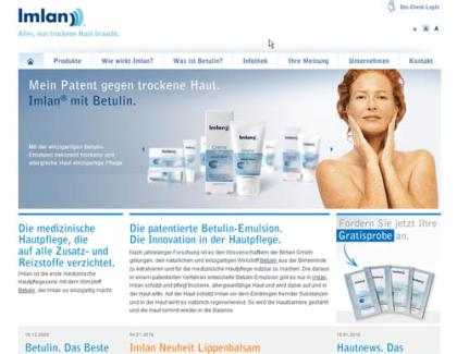 Pur und clean Die neue Website für Imlan von Netzbewegung