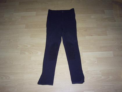 Reithose von Golden Dress schwarz mit Knieleder Gr. 158/164 NEUWERTIG