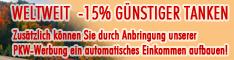 -15 GÜNSTIGER TANKEN - Heimarbeit Nebenjob
