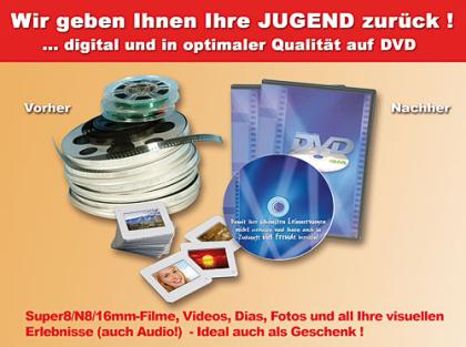ENDLICH in Bonn Digitale Überspielungen / Filmtransfer Ihrer Filme Videos oder
