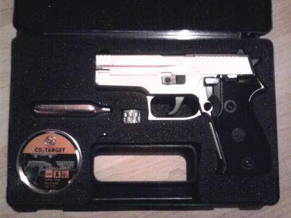 RWS Mod. C225 vernickelt CO2-Luftpistole