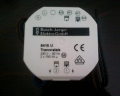 Trennrelais 6415 2fach Jalousiecontrol Von Busch-Jaeger / Neu