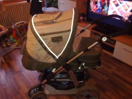 Babywelt Kombi Kinderwagen grün