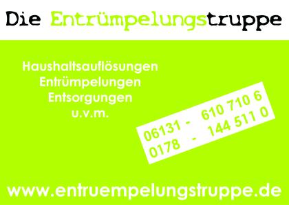 Die Entrümpelungstruppe - Entrümpelung Mainz Haushaltsauflösung Mainz Entsorgung