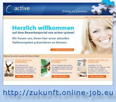 Heimarbeit als selbstständigen Job Online-Job im Home Office
