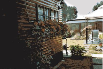 Schöner und gepflegter Campingplatz Ferienhaus Garten