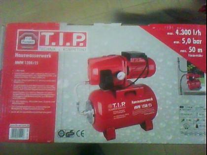 Hauswasserwerk der Marke T. I. P 1200/25