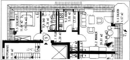 2 Raumwohnung in Velten mit Balkon 53 qm 430 Euro warm provisionsfrei ab 01. 0