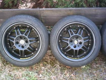 MOMO Racer Alufelgen schwarz 7J x 15 für 4/100 mit TOYO Proxes TS-1 ET38