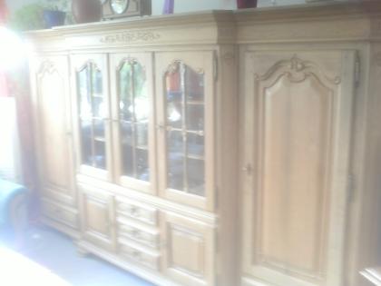 Wohnzimmerschrank Eiche hell massiv gewachst
