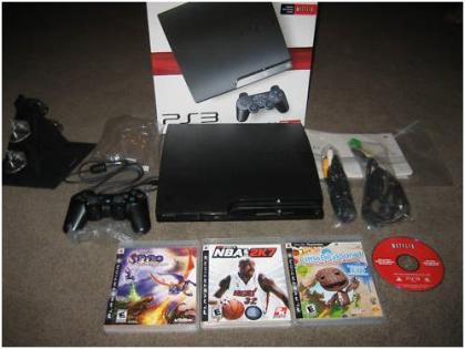 Sony PlayStation 3 Slim 250 GB -3 Spiele inkl.