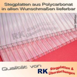 Doppelstegplatten 6 mm und 16 mm aus Polycarbonat PC
