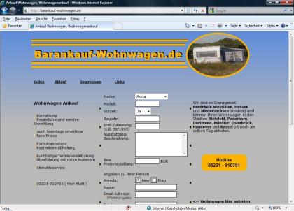 Wohnwagen Ankauf