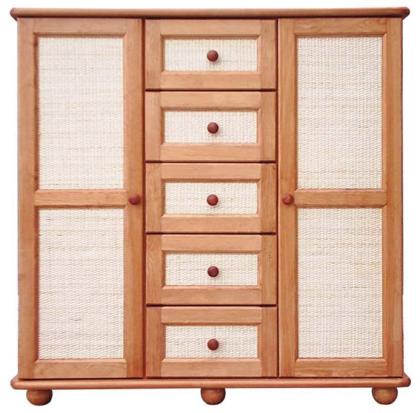 Holzmöbel. Kommode Rattan KR 125/5