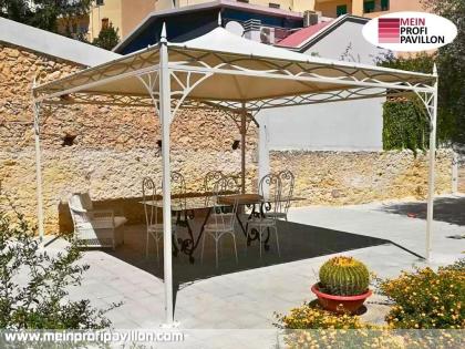 Pavillon 5x5 Überdachung Pagodenzelt Festzelt Pvc Terrassendach Pergola Terrasse