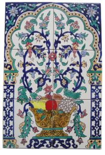 Handbemalte Fliesenbilder - Orientalischer Flair - Kachelbild - Wandbild handgem