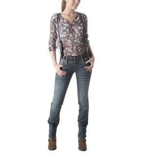 Lässige Jeans mit Träger - Damenmode im französischen Look