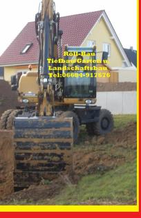 Röll-Bau Nüsttal Tiefbauarbeiten Erdabau Kanalbau Pflasterarbeiten Natursteina