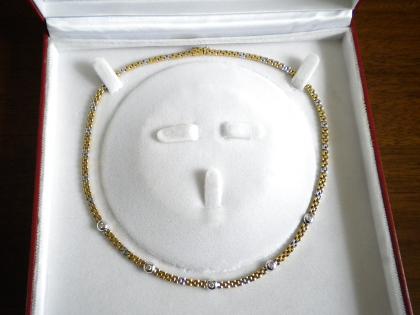 LUXUS PUR Elegantes Brilliant-Collier 750er Gold/5 Brillianten 0 50 ct