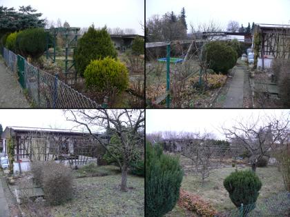 Kleingarten / Schrebergarten mit Steinhaus WC Dusche Küche uvm