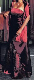 Top Angebot Abendkleid in rot mit Strass-Steinchen