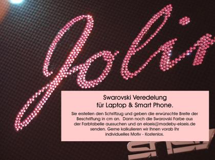 Laptop Smart Phone oder ein Apple Produkt Swarovski Veredelung.