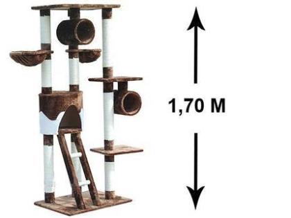 Ein Traum in Braun weiß 1A Kratzbaum inkl. Versand top