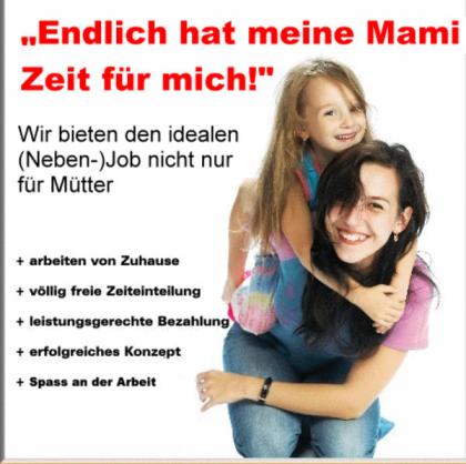 Toll meine Mama arbeitet wieder