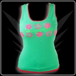 Girl Shirt Grün Pink Streetwear Cool Top Surf Beach