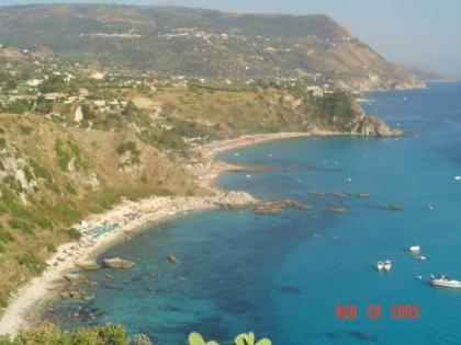 Urlaub in Kalabrien Ferienhaus 3-5 Pers. Privatstrand am Capo Vaticano bei Tr