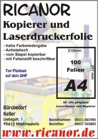 Kopierfolie absolut Hitzestabil Antistatisch zum Toppreis
