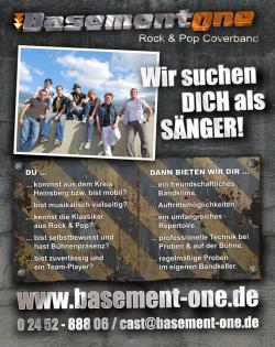 SÄNGER für Rock Pop Coverband gesucht HS MG AC