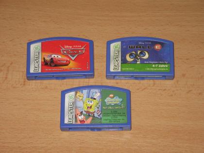 3 seltene Leapster Spiele Wall Cars Spongebob