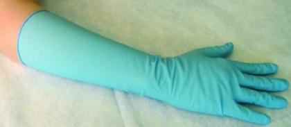 Nitrilhandschuhe-PF-40 cm Einweghandschuhe Latexfrei 20 Stueck