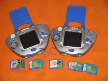 2 tolle Leapster konsolen von Leapfrog mit 5 Spielen