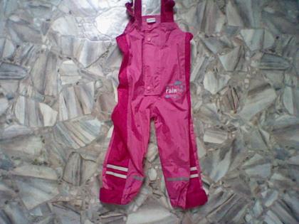 Mädchen Regen Latzhose Farbe Rosa Größe 92