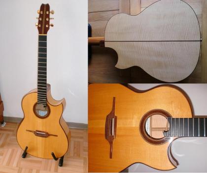 Steelstring-CUT-Wideneck von Gitarrenbauer Manfred Pletz