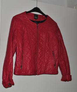 Lederjacke rot Größe 44