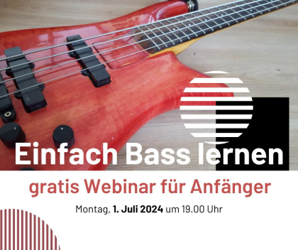 Einfach Bass lernen Webinar für Einsteiger