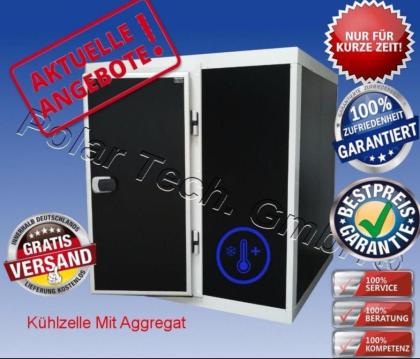 Kühlhaus Kühlraum Kühlzelle mit Bodenelement und Kühlaggregat Kostenlose Lief