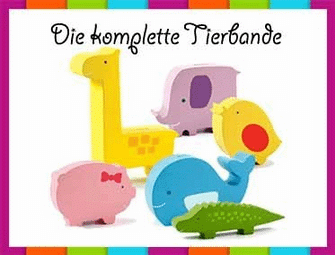 Moderne Holzspardose in Tierfiguren Geschenkideen Hase Giraffe Schwein Elefan